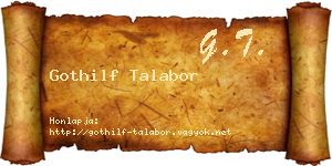 Gothilf Talabor névjegykártya
